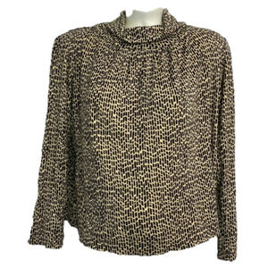 Due Pea Due Turtleneck Long Sleeve Black Tan